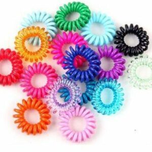 100Pcs-in-One-Pack-Elastic-Rainbow-Colorful-Telephone-font-b-Wire-b-font-Cord-Hair-font