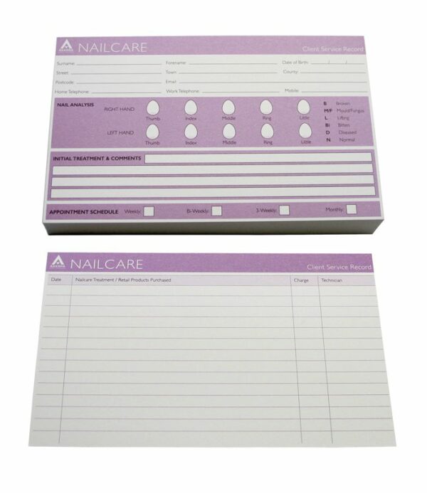 Client Record Cards Nailcare