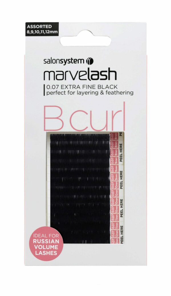 Marvelash B Curl 0.07 Extra Fine Assorted 8,9,10,11,12MM (Mink Style) - Image 4