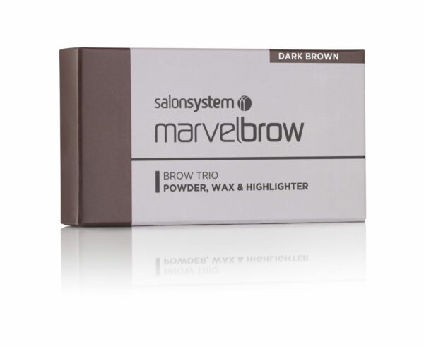 Marvelbrow Brow Trio Dark Brown pack