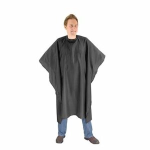 Unisex Cape with Poppers - Black