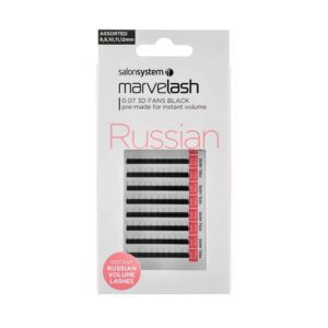 Marvelash Russian 0.07 3D Fan Assorted 8,9,10,11,12MM (RUSSIAN VOLUME)