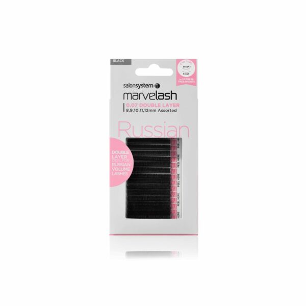 Marvelash Russian 0.07 Double Layer, Assorted 8,9,10,11,12MM