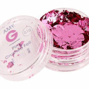 Amy G Pink Crushed Foil