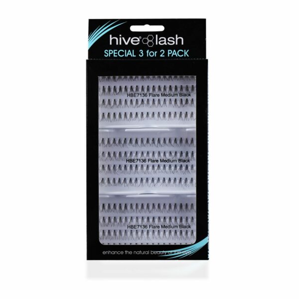 HBE7132 Medium Black Lashes 3 for 2[16905]