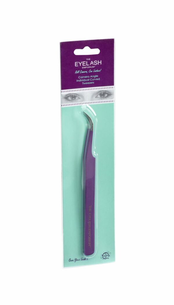 Camera Angle Curved Tweezers pkt