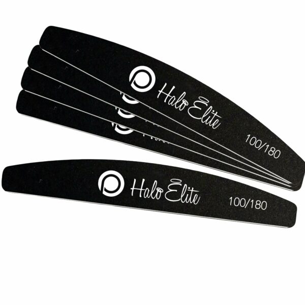 Halo Elite Black Foam File 100/180 5 pack