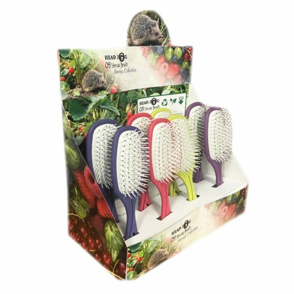 Head Jog Straw Paddle Brush - Gooseberry - Image 2