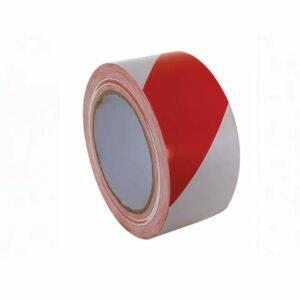 Red & White Striped Floor Tape 48mm x 33m