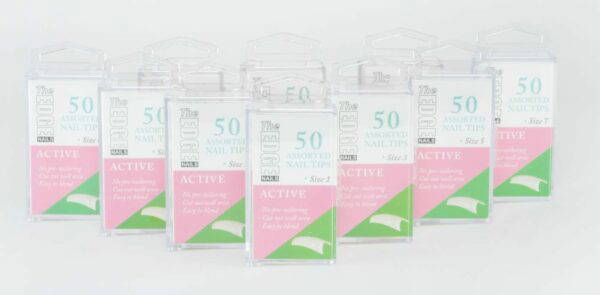 The Edge Nail Active Tips - Box of 50 - Sizes 1-10