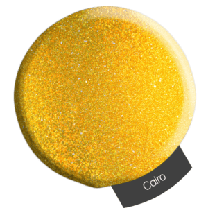 Yellow glitter powder