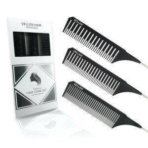 Vellen 3 Comb Set - Black