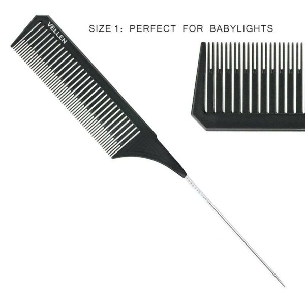 Vellen 3 Comb Set - Black - Image 2