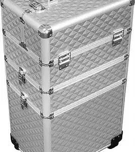DMI 3-Tier Aluminium Case - Silver - Diamond