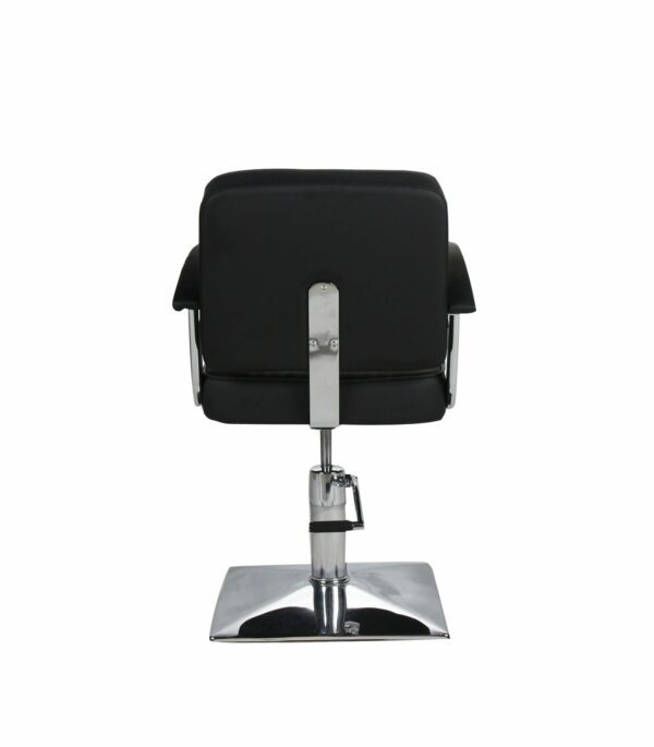 Madison Hydraulic Chair Square Base - Black / Black Piping - Image 2