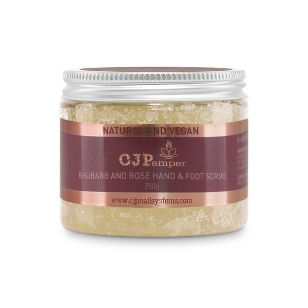 CJP Rhubarb & Rose Foot Scrub 250g