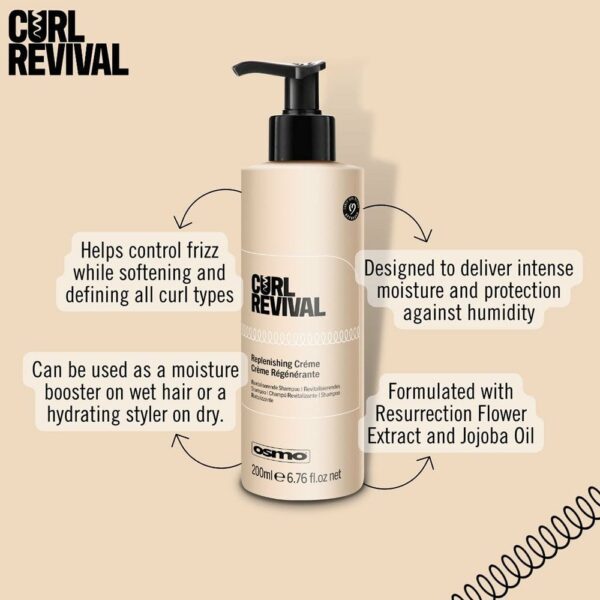 Osmo Curl Revival Replenishing Cream 200ml - Image 3