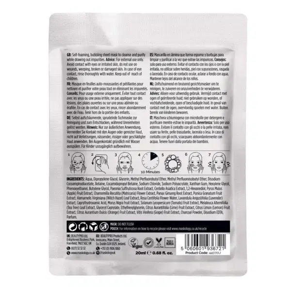 +maskology DETOXIFYING Professional Sheet Mask - Image 2